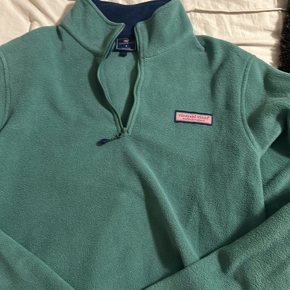 Men’s size small green 1/4 zip pullover.